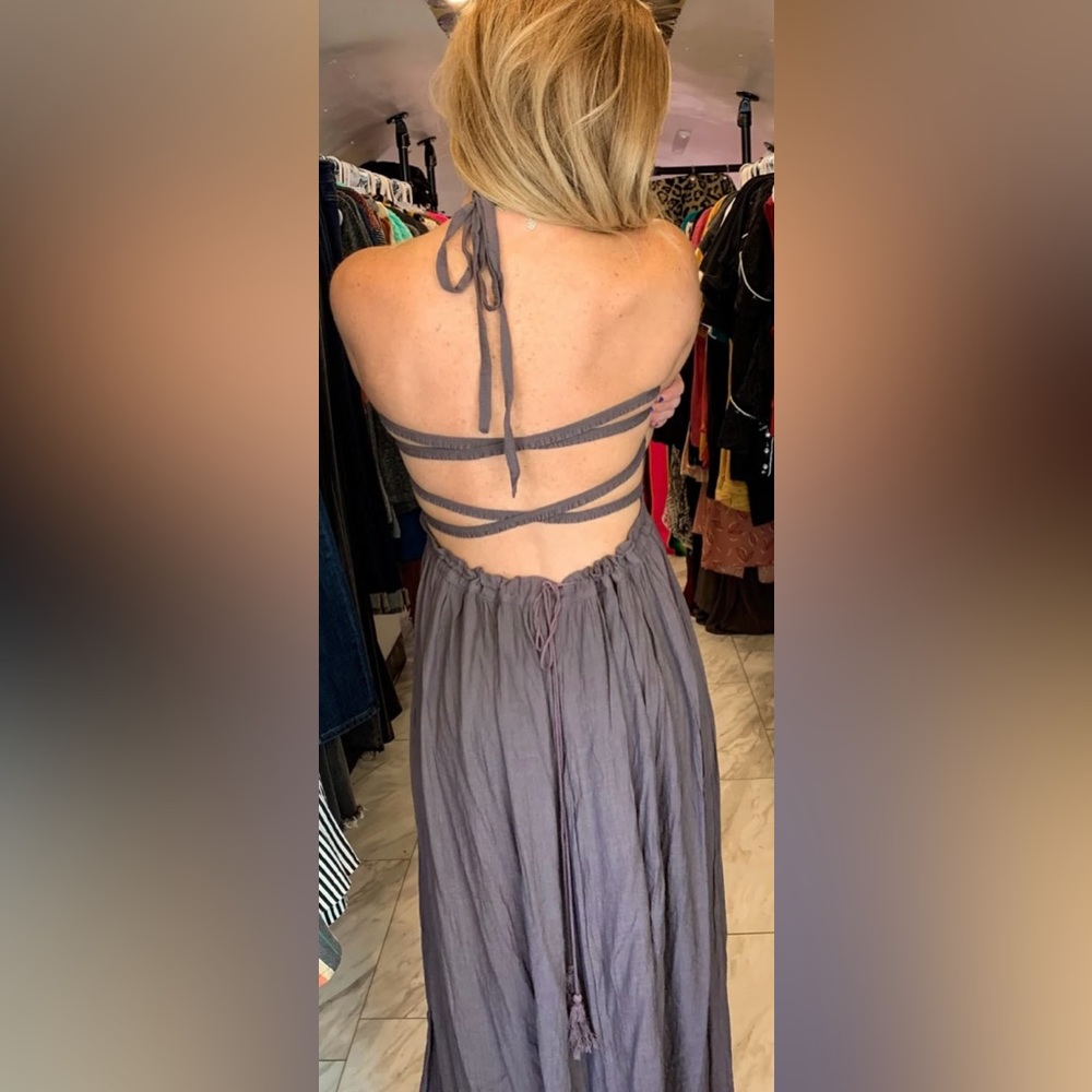 Wishlist Purple Strappy Back Maxi Dress